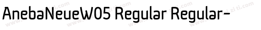 AnebaNeueW05 Regular Regular字体转换
